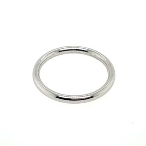 Comfort Fit 2mm White Gold Band