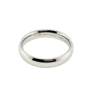 Comfort Fit 3mm White Gold Band