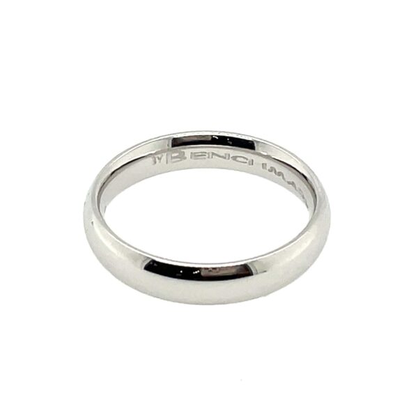 Comfort Fit 3mm White Gold Band