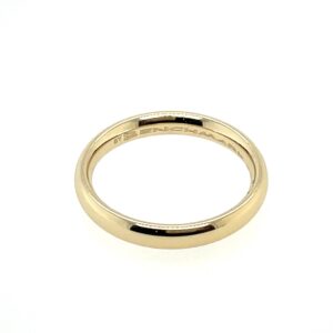 Comfort Fit 3mm Yellow Gold Band