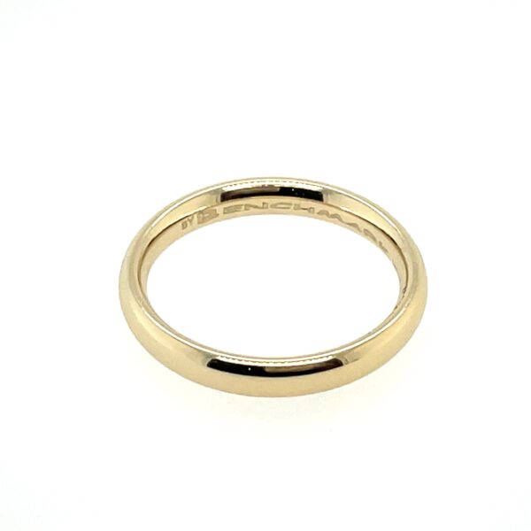 Comfort Fit 3mm Yellow Gold Band