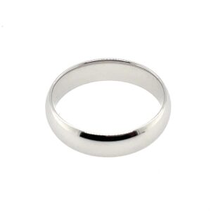 Comfort Fit 6mm White Gold Band