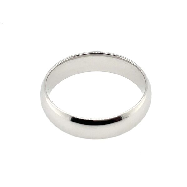 Comfort Fit 6mm White Gold Band