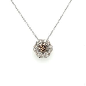 LeVian Chocolate & Vanilla Diamond Necklace