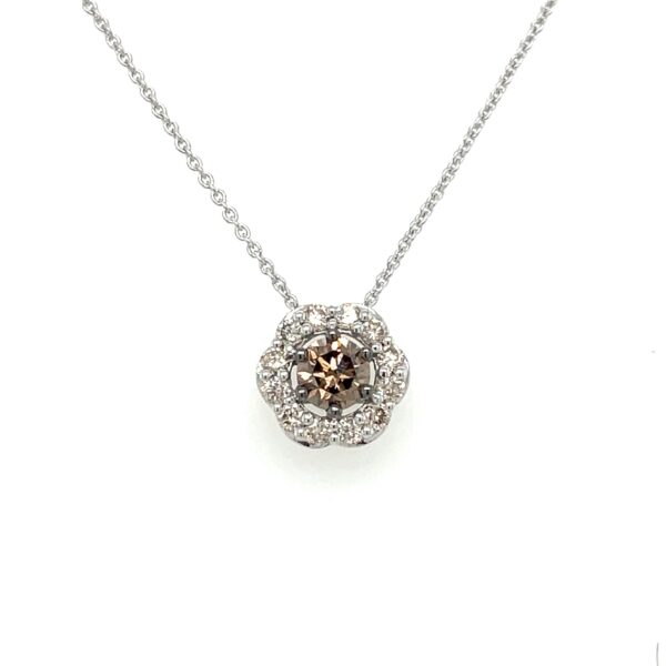 LeVian Chocolate & Vanilla Diamond Necklace