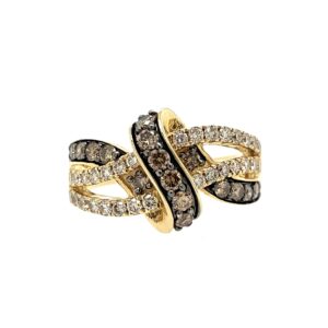 LeVian Chocolate & Vanilla Diamond Ring