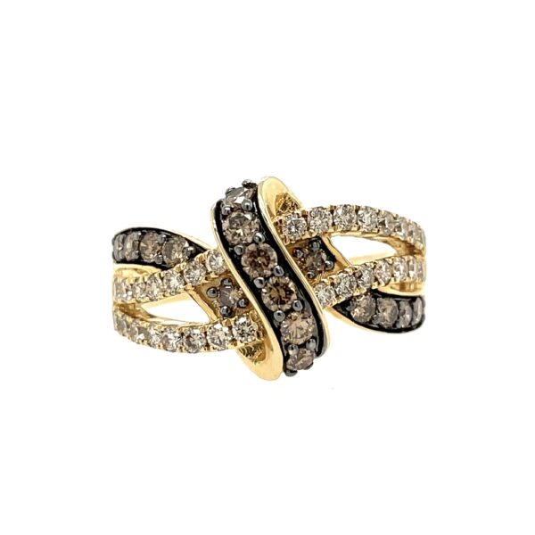 LeVian Chocolate & Vanilla Diamond Ring