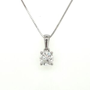 Lab Grown Diamond Solitaire Necklace