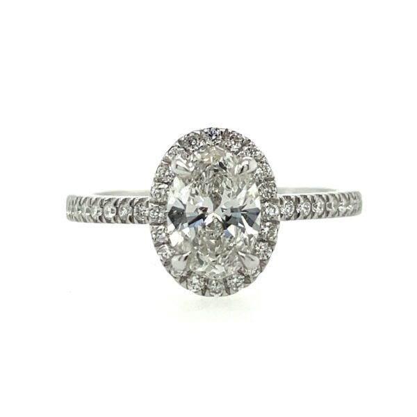Oval Lab Grown Diamond Engagement Ring