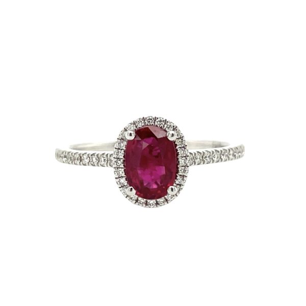 LeVian Oval Ruby & Diamond Ring