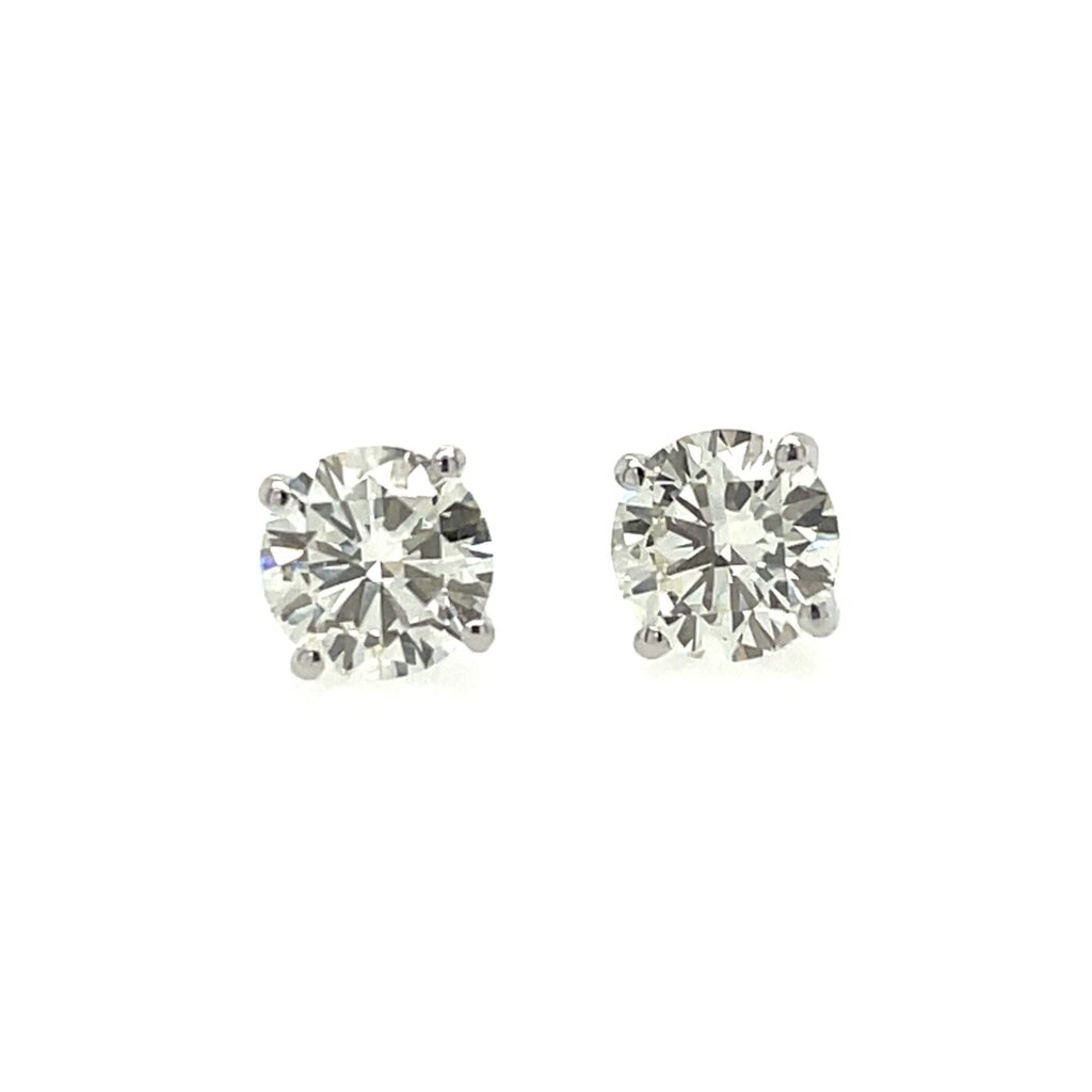Natural diamond studs one carat ed ethel s fine jewelry
