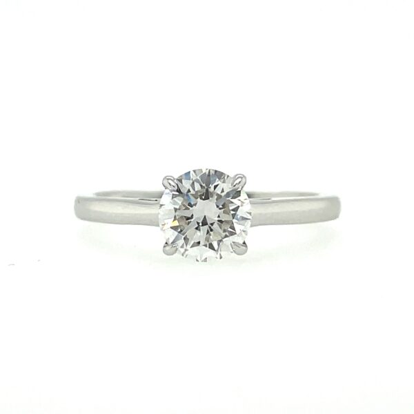 Round Lab Grown Diamond Solitaire Engagement Ring (1ct)