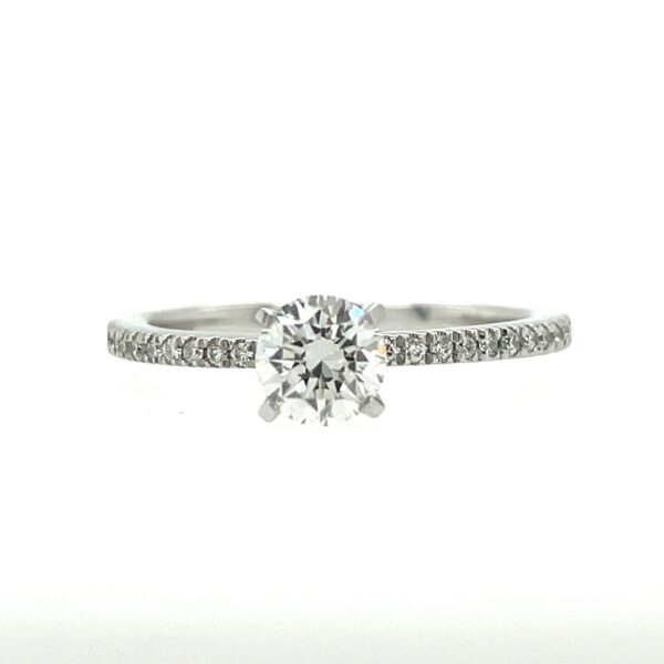 Round Lab Grown Diamond Engagement Ring (1cttw)