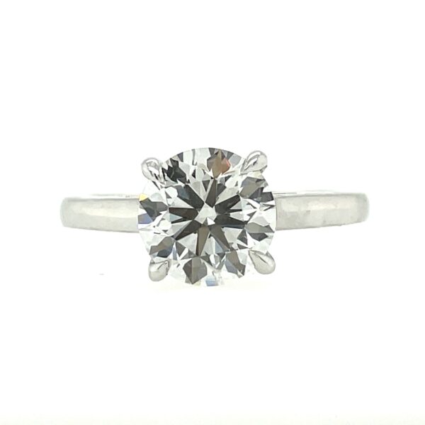 Round Lab Grown Diamond Solitaire Engagement Ring (2ct)