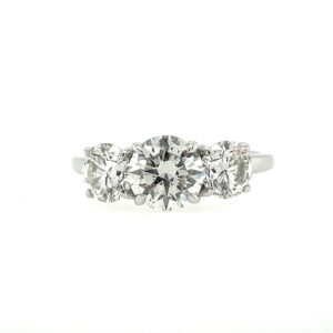 Round Lab Grown Diamond Three Stone (2cttw)